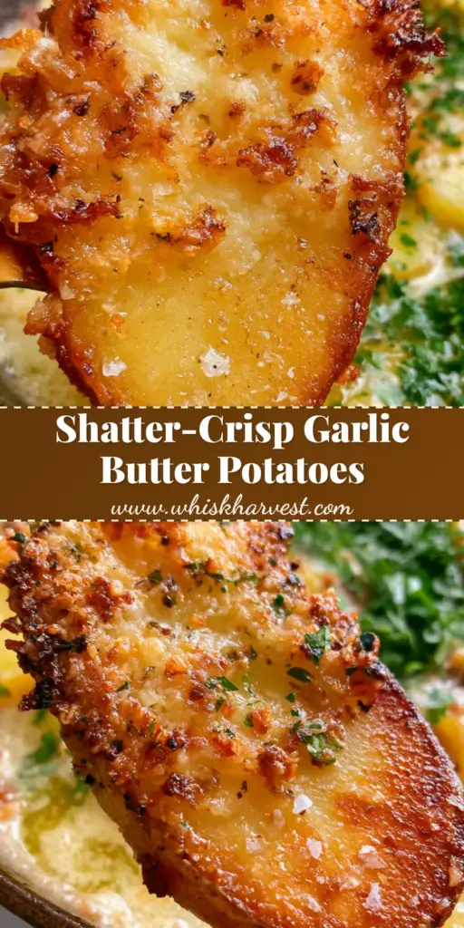 A handheld smartphone photo of a single, golden-brown potato butter crisp being lifted from a cast iron skillet with a shatter-crisp parmesan crust.