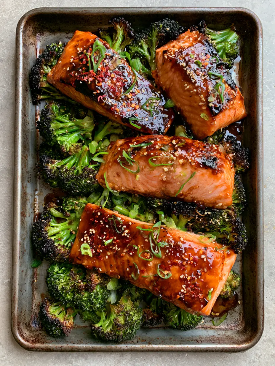 Maple Glazed Baked Salmon: The Ultimate 20-Minute Sheet Pan Dinner 4 Close-up of bubbling dark amber glaze on Atlantic salmon fillets. (Maple Glazed Baked Salmon)