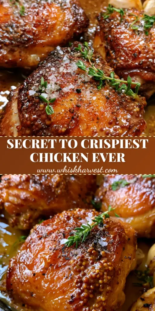Bobby Flay Chicken Thighs with Smoky Honey Mustard Glaze and Charred Lemon 4 A rustic cast iron skillet with three Bobby Flay Chicken Thighs featuring crispy mahogany skin, whole grain mustard glaze, charred lemons, and fresh thyme.